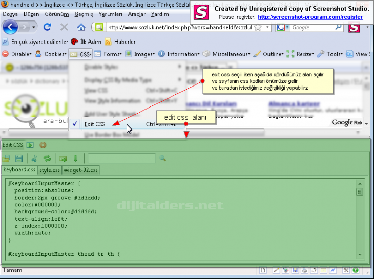 Measureıt, Webdeveloper Anlatım