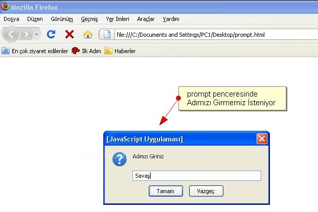Alert, Confirm, Prompt