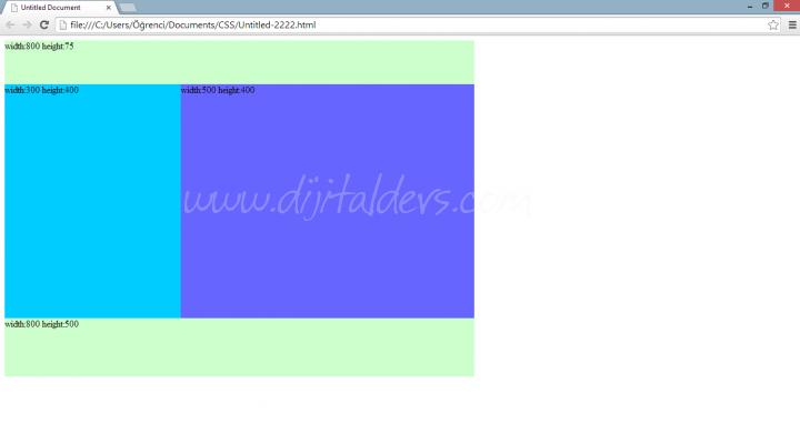 CSS ile Web Sayfası Oluşturma